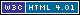 w3c+HTML+4.01